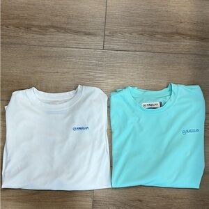 Magellan Outdoors Fish Gear Kids' White and Blue Long Sleeve T-Shirts